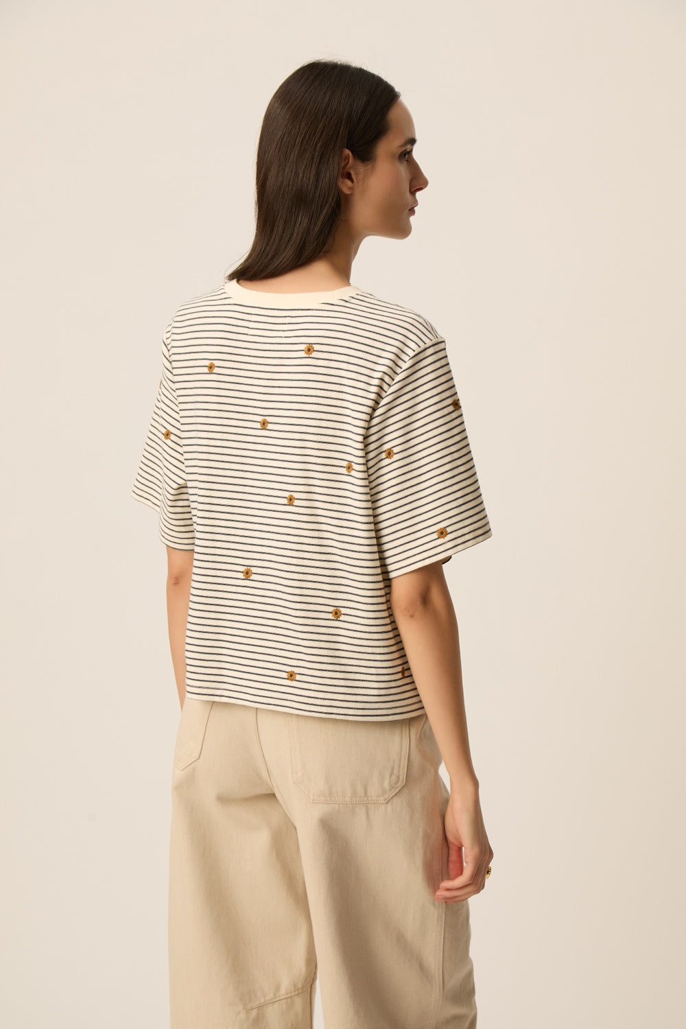 T-shirt Josef Marine/Mousse