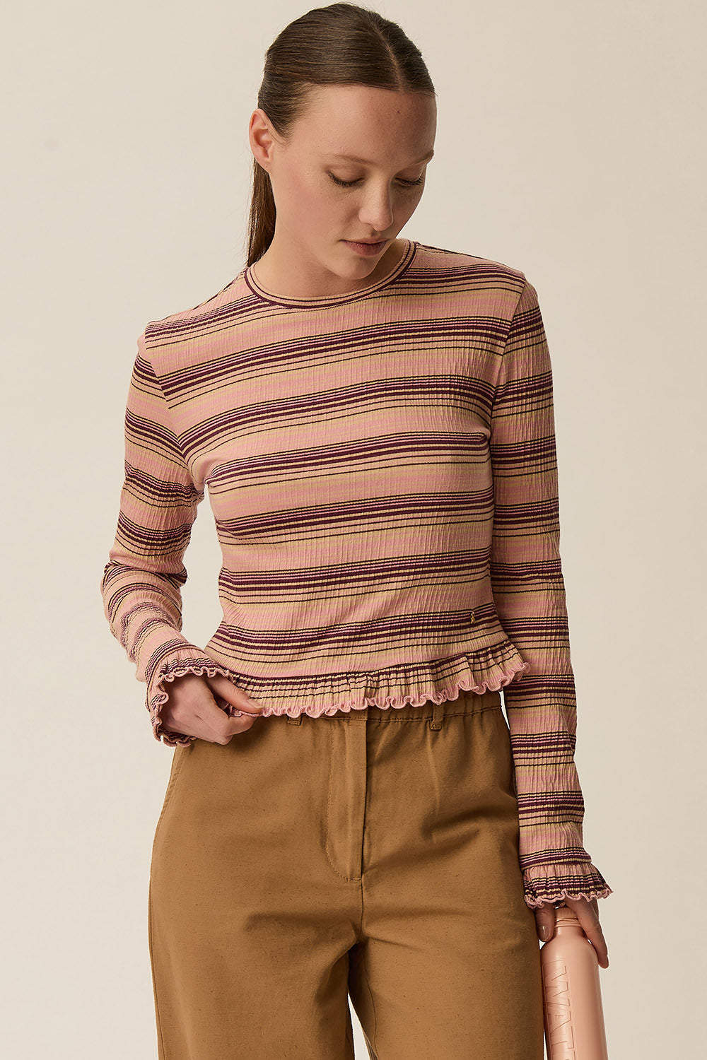 Tee-shirt Harmony Rose/Beige