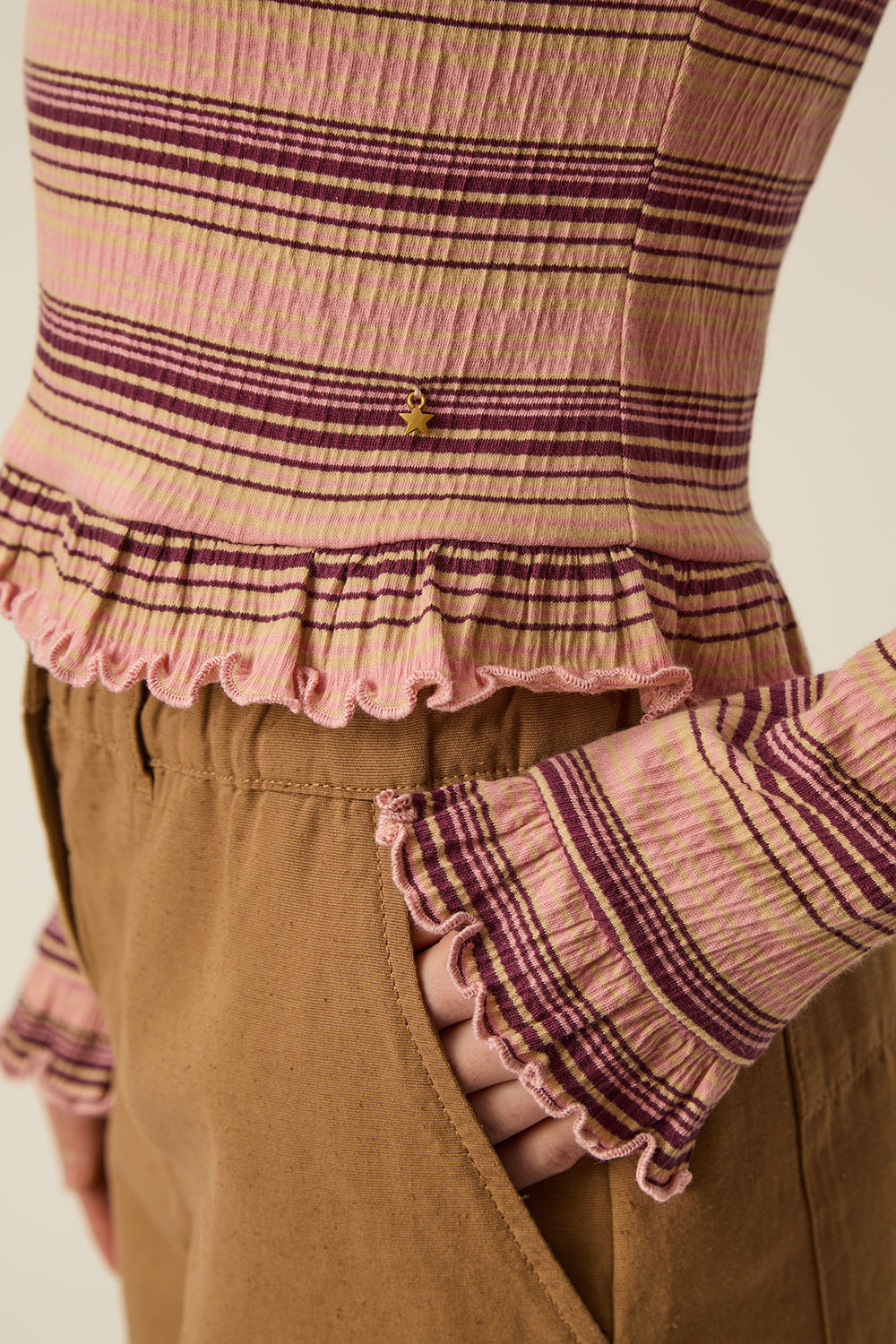 Tee-shirt Harmony Rose/Beige