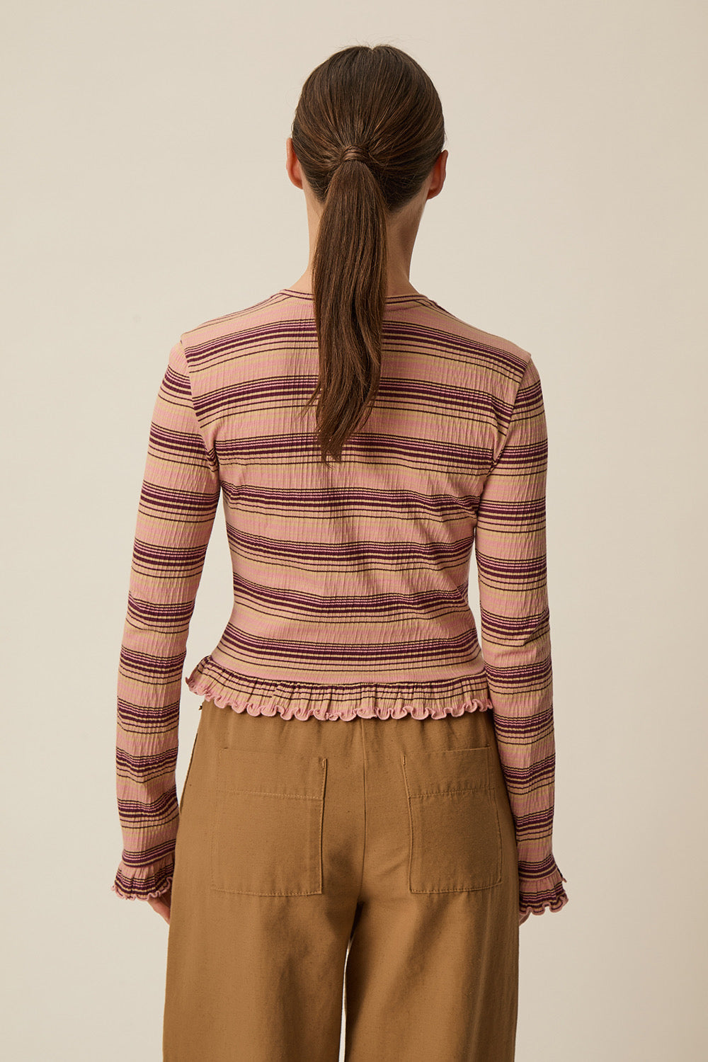 Tee-shirt Harmony Rose/Beige