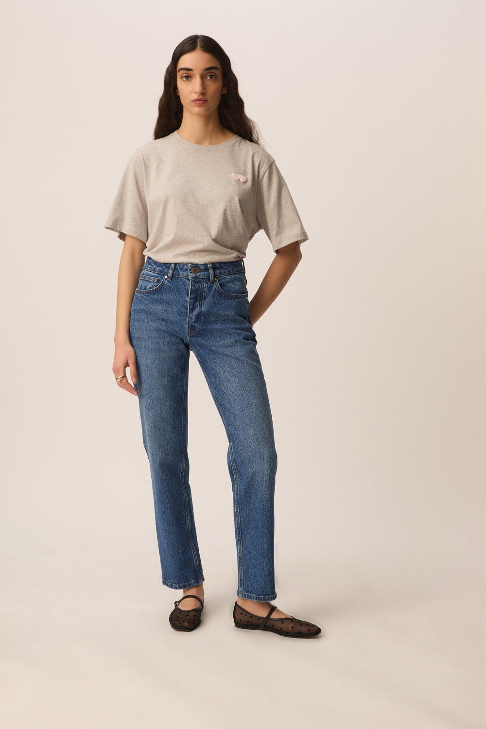 T-shirt Jerrypatch Gris Chine