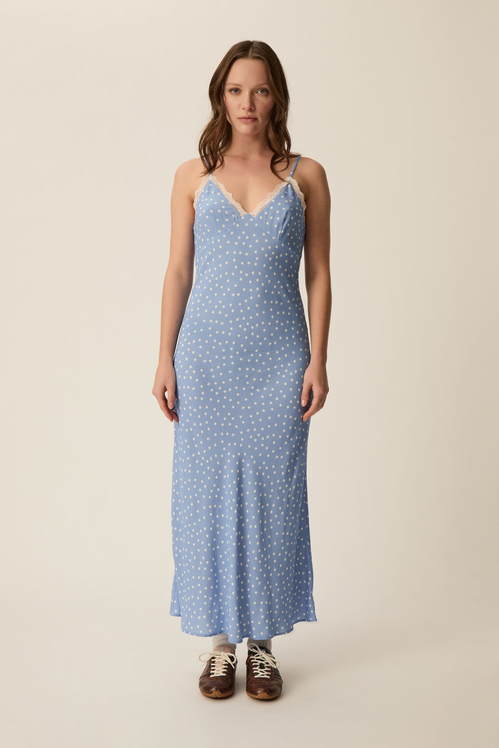 Robe Tournesol Dots Ciel