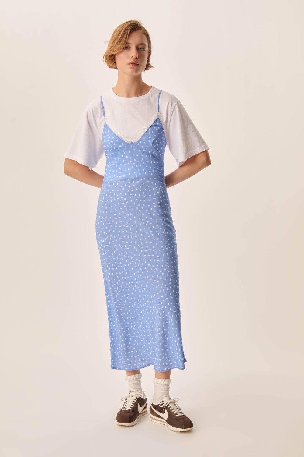 Robe Tournesol Dots Ciel