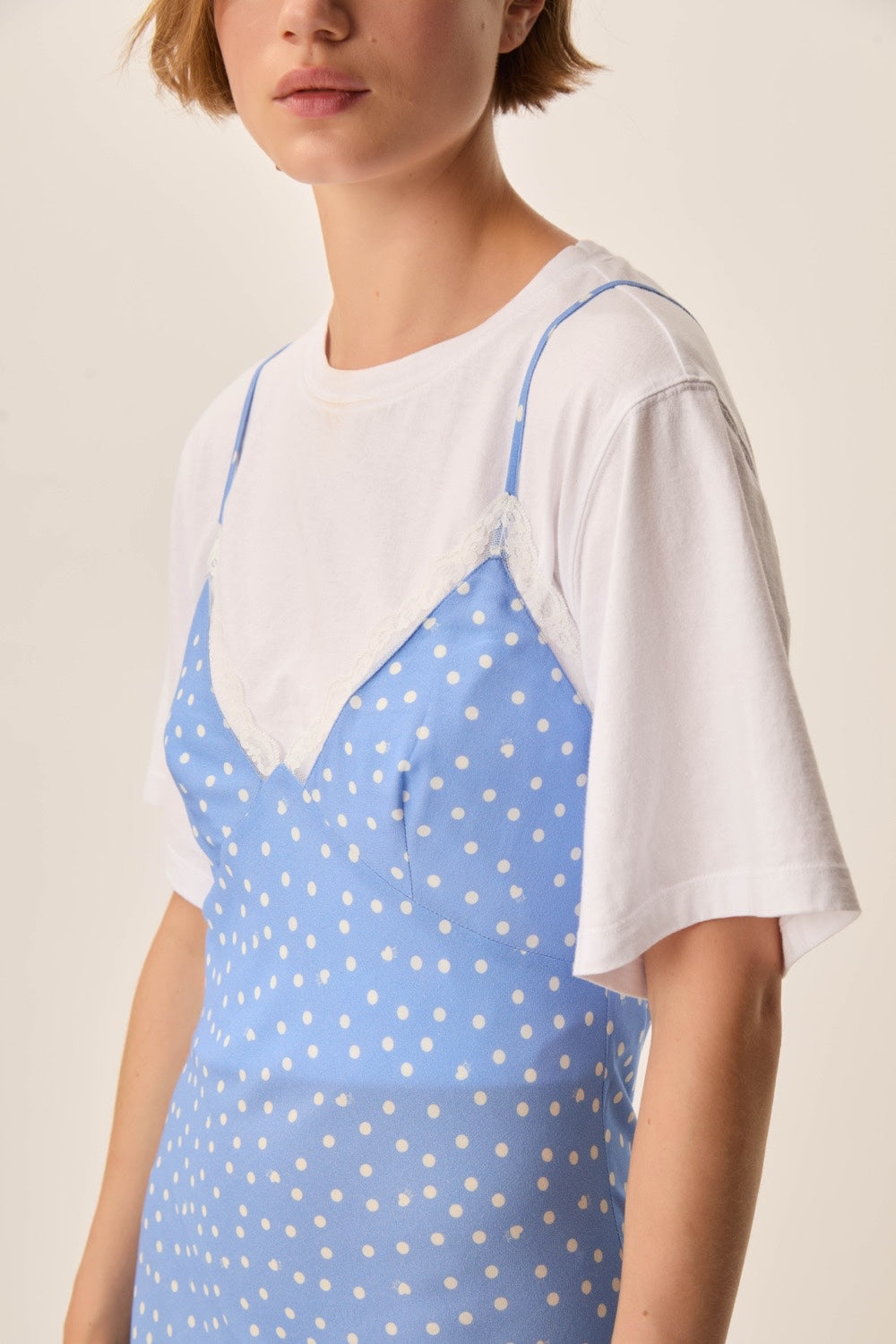 Robe Tournesol Dots Ciel