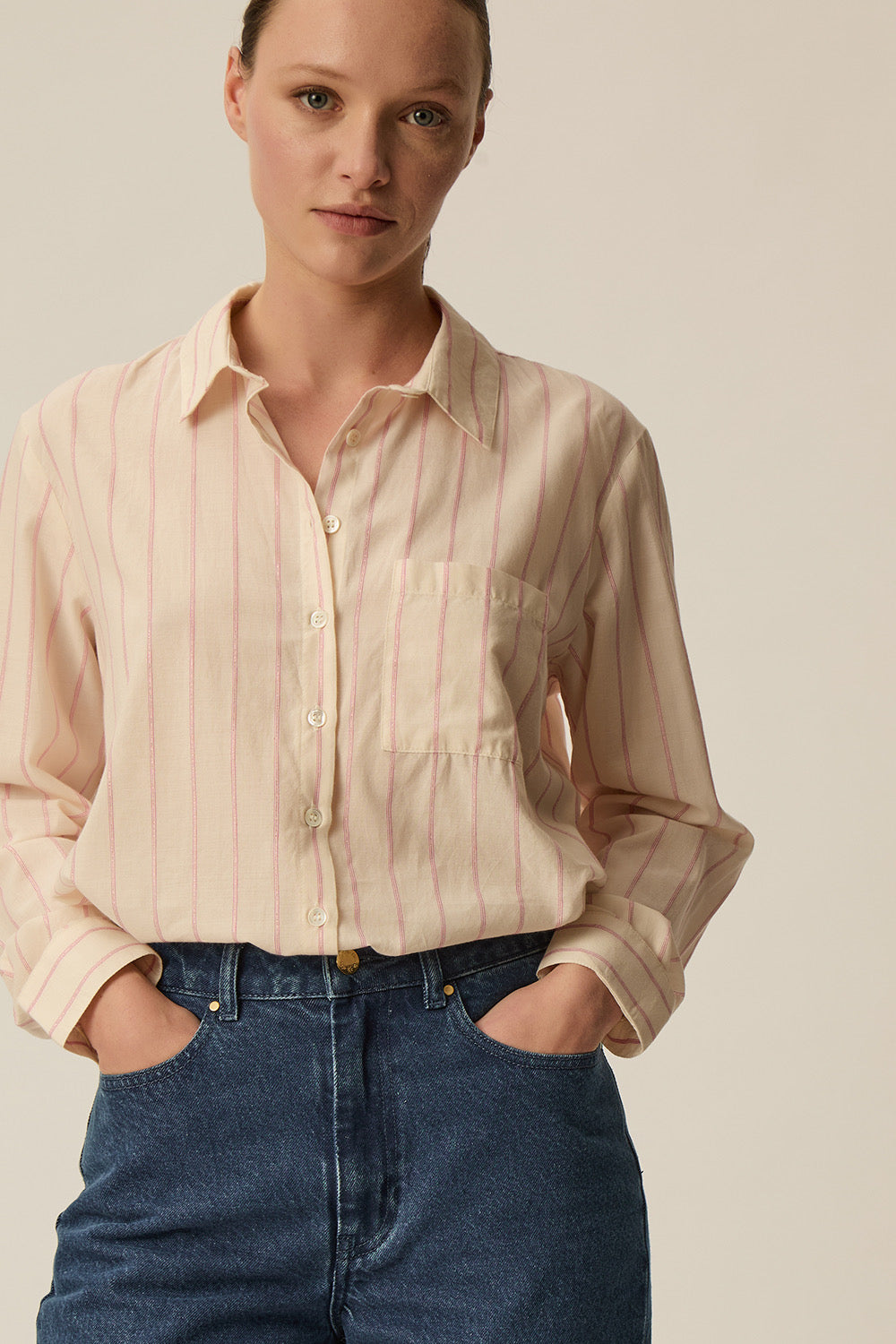 Chemise Tinette Glossy Pivoine