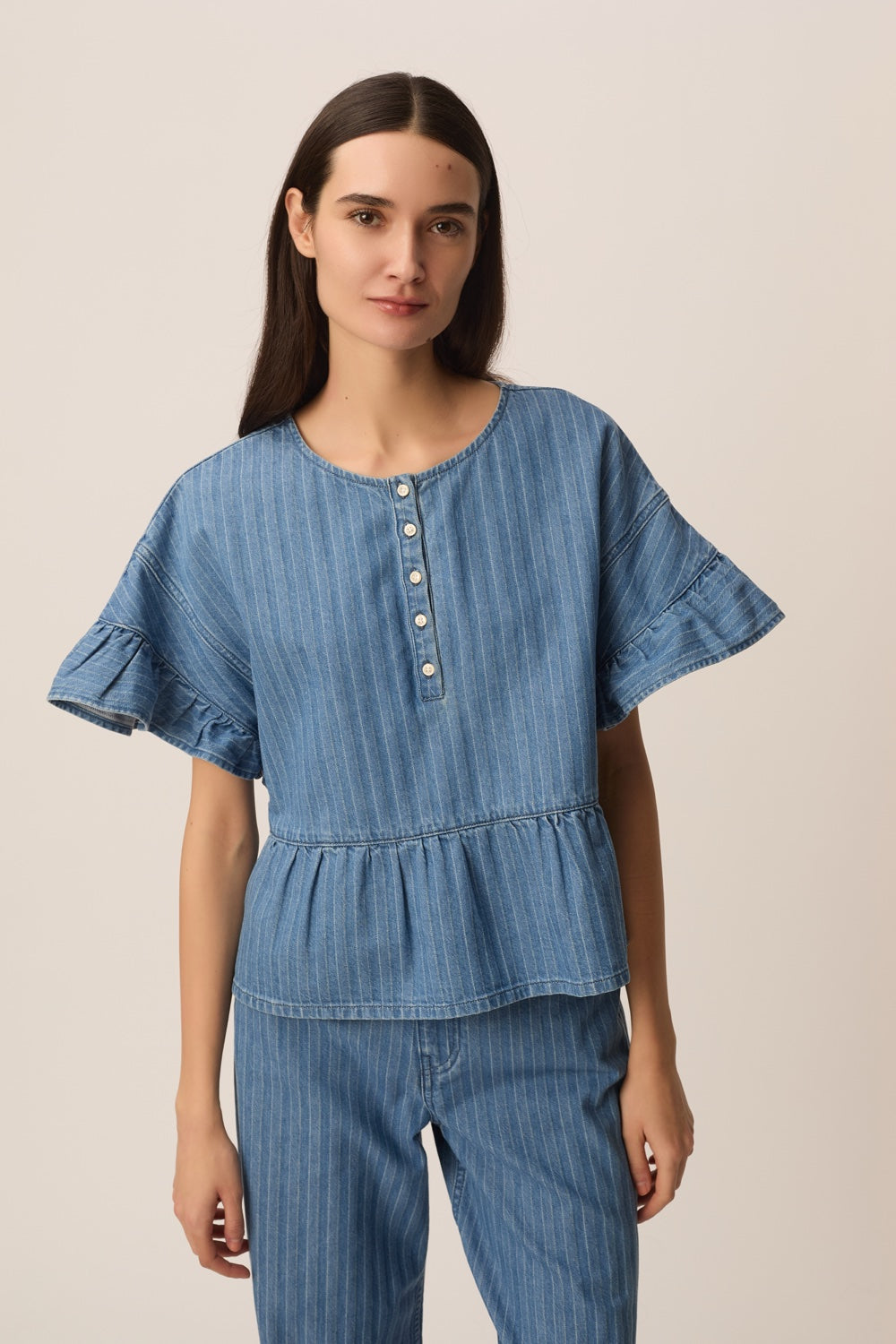 Top Lisette Denim Raye