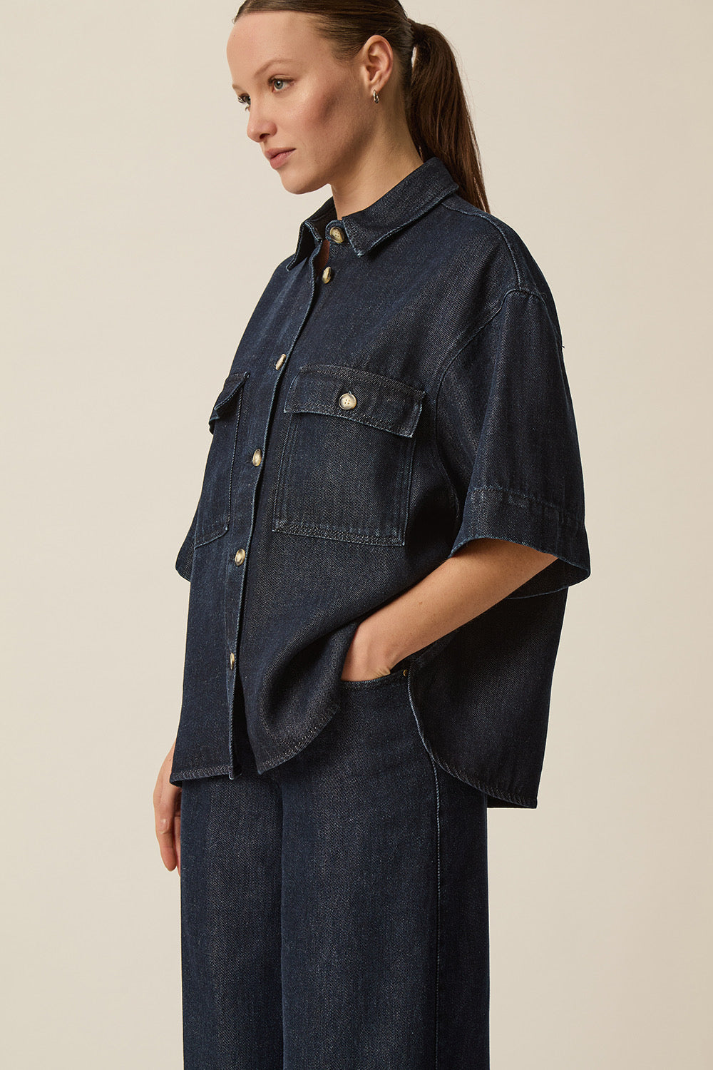 Blouse Loice Deep Blue