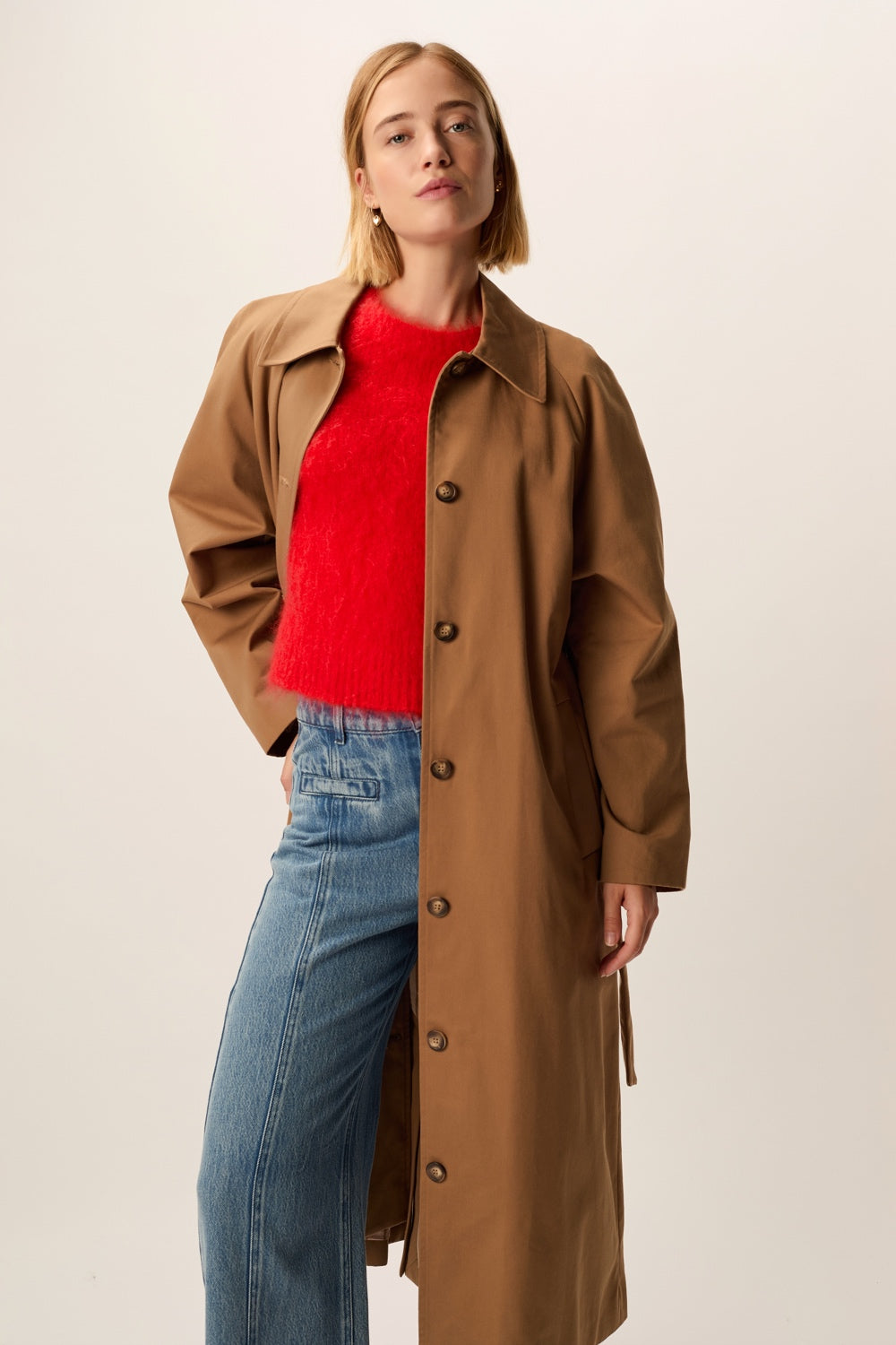 Trench Coat Yvette Bark Brown