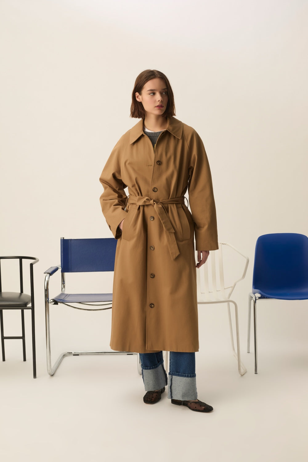 Trench Coat Yvette Bark Brown