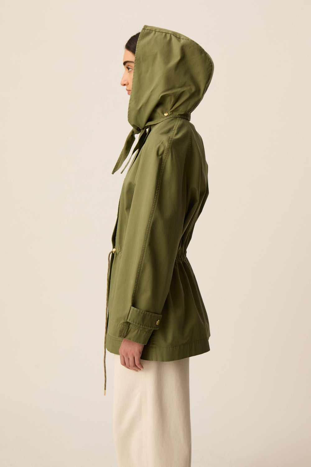 Parka Oversize Déperlante Kaki - Des Petits Hauts