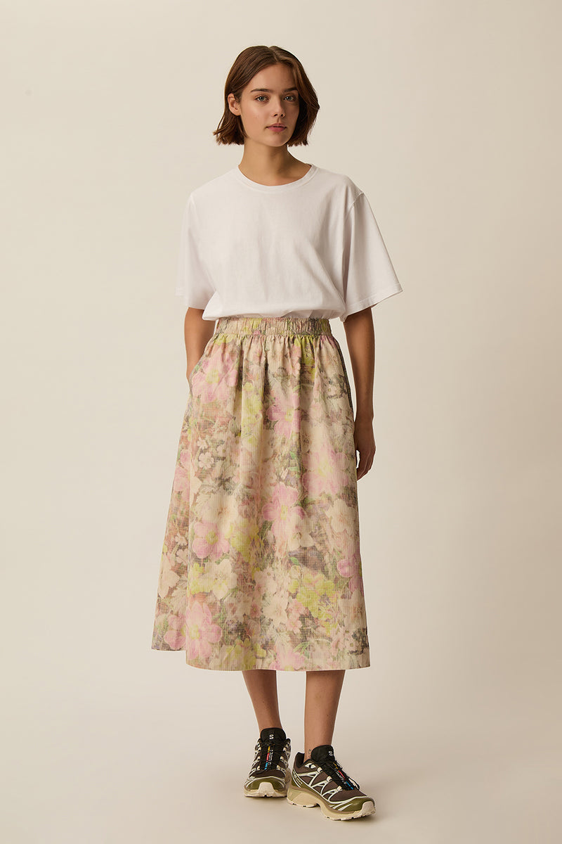 Robe Crush en lin à fleurs en bleu – Zimmermann