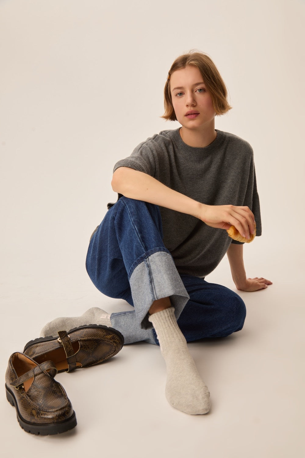 Chaussettes Willona Gris Chine