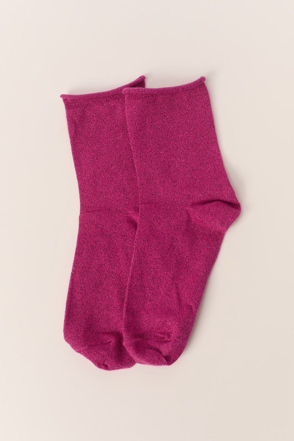 Chaussettes Lurex Winnie Fuchsia