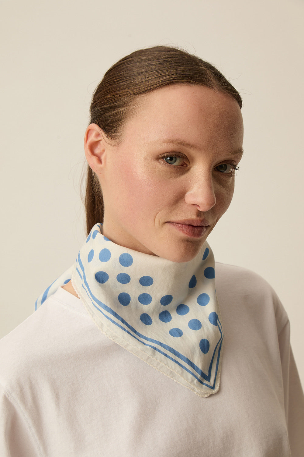 Foulard Nabou Dots Ciel