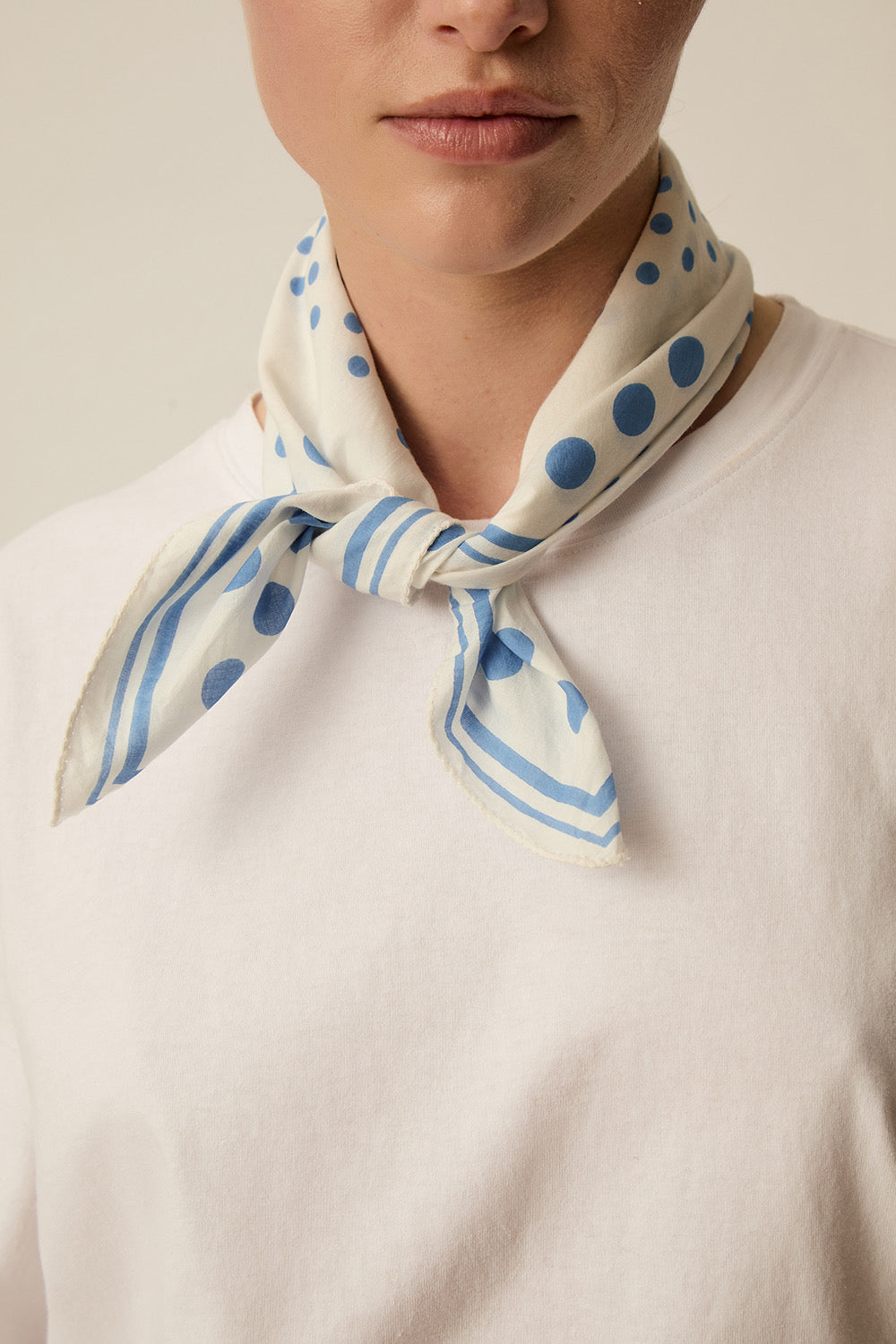 Foulard Nabou Dots Ciel