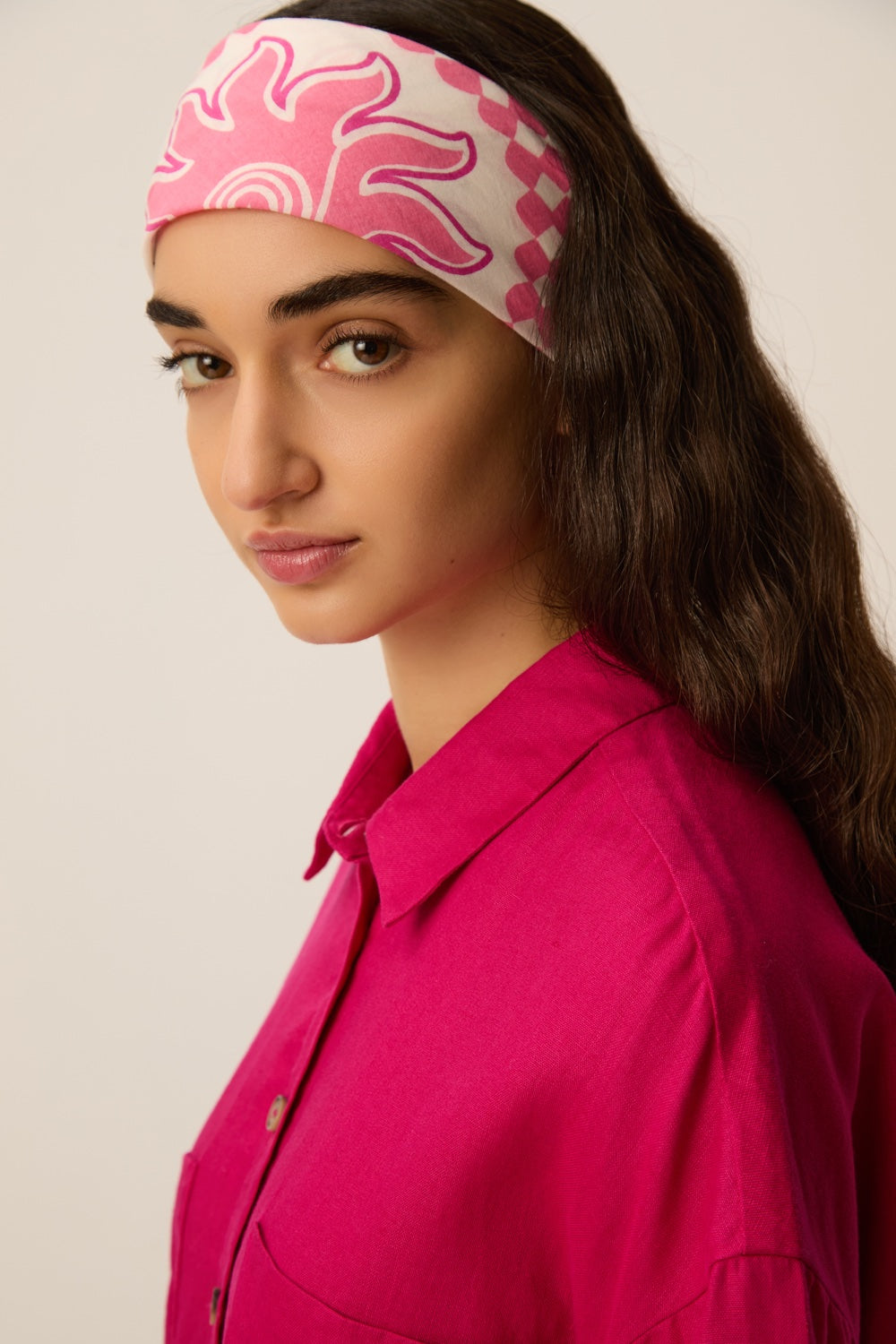 Foulard Bandana Nabelle Bandana Rose