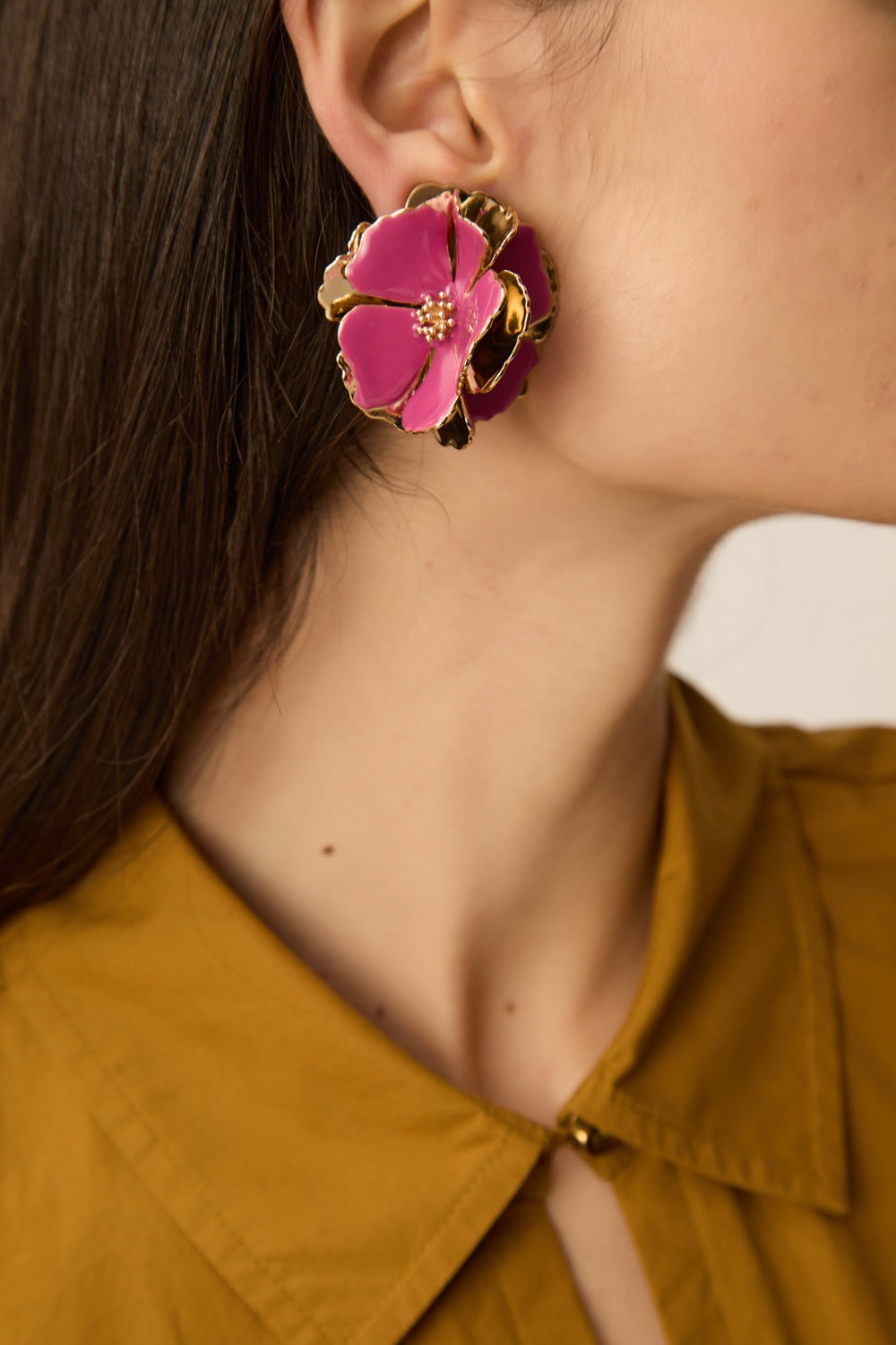 Boucles D'Oreilles Pia Fuchsia