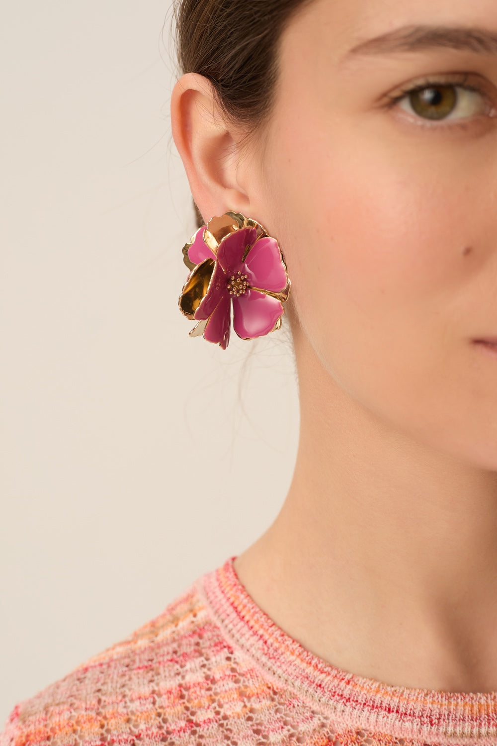Boucles D'Oreilles Pia Fuchsia