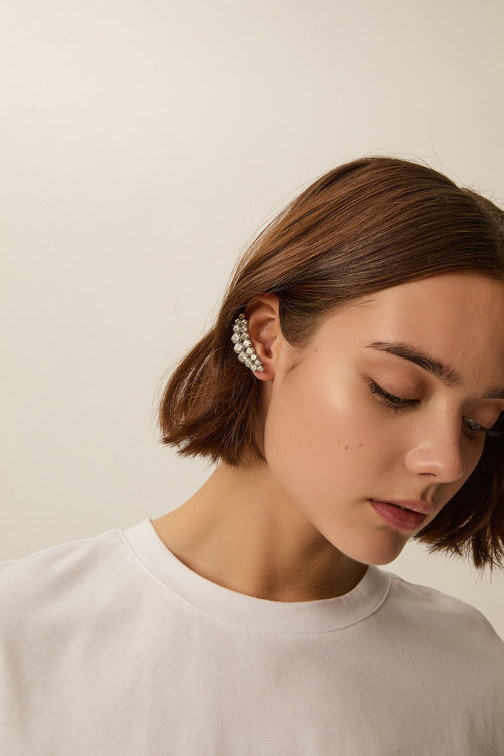 Boucles D'Oreilles Petale Argent