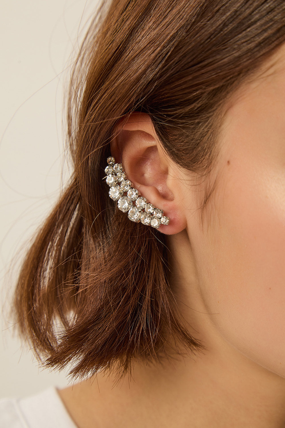 Boucles D'Oreilles Petale Argent