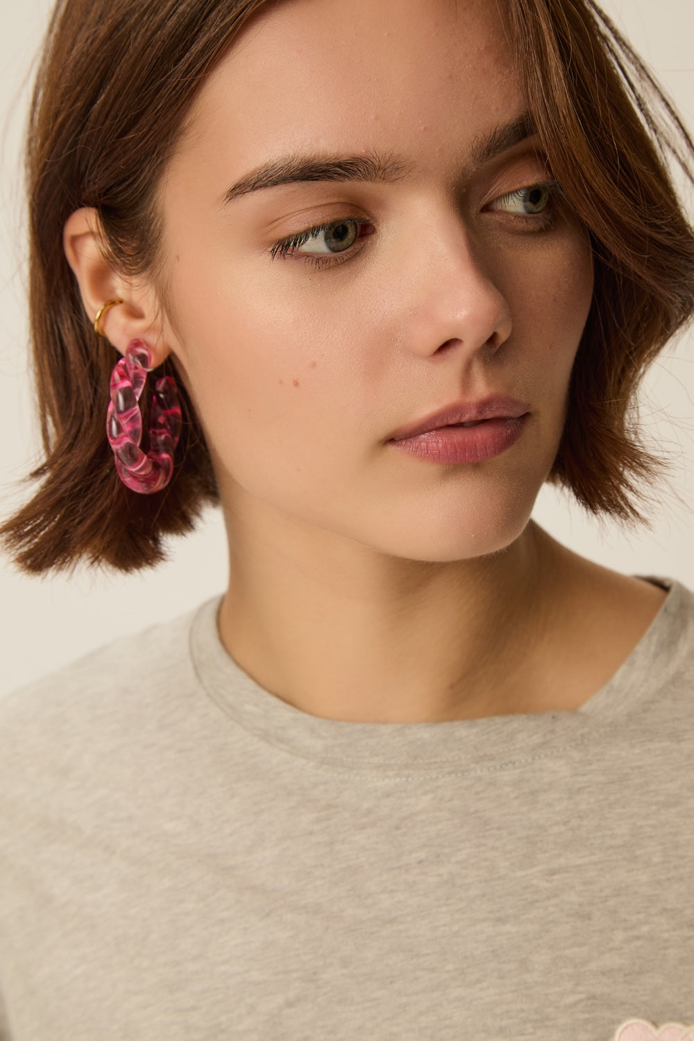 Boucles D'Oreilles Paddy Fuschia