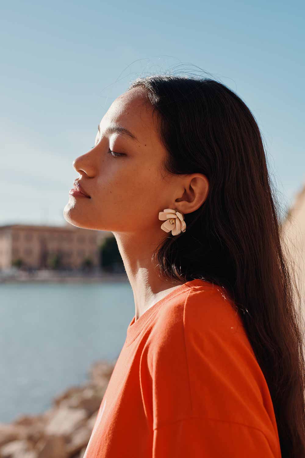 Plume Ecru Earrings