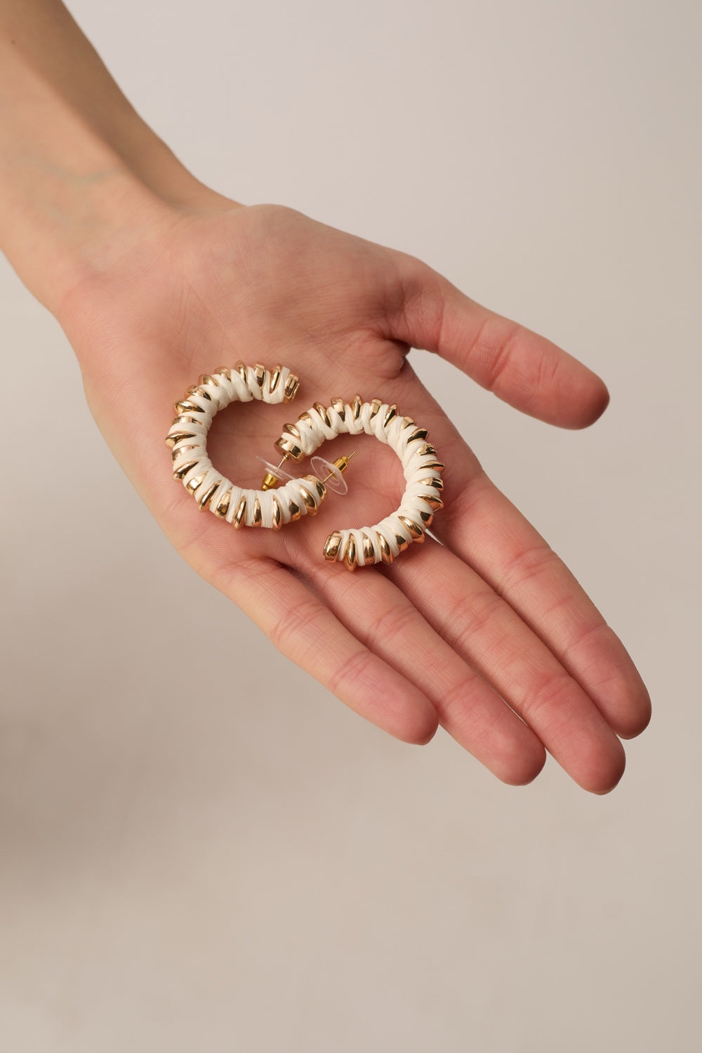 Boucles D'Oreilles Pietro Ecru