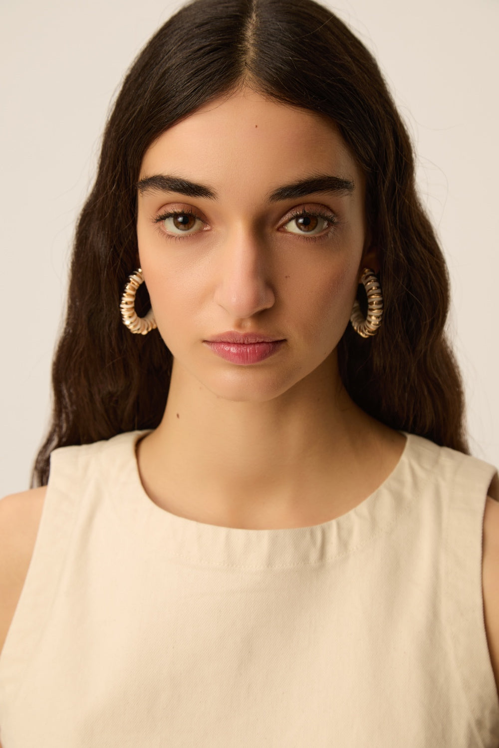 Boucles D'Oreilles Pietro Ecru