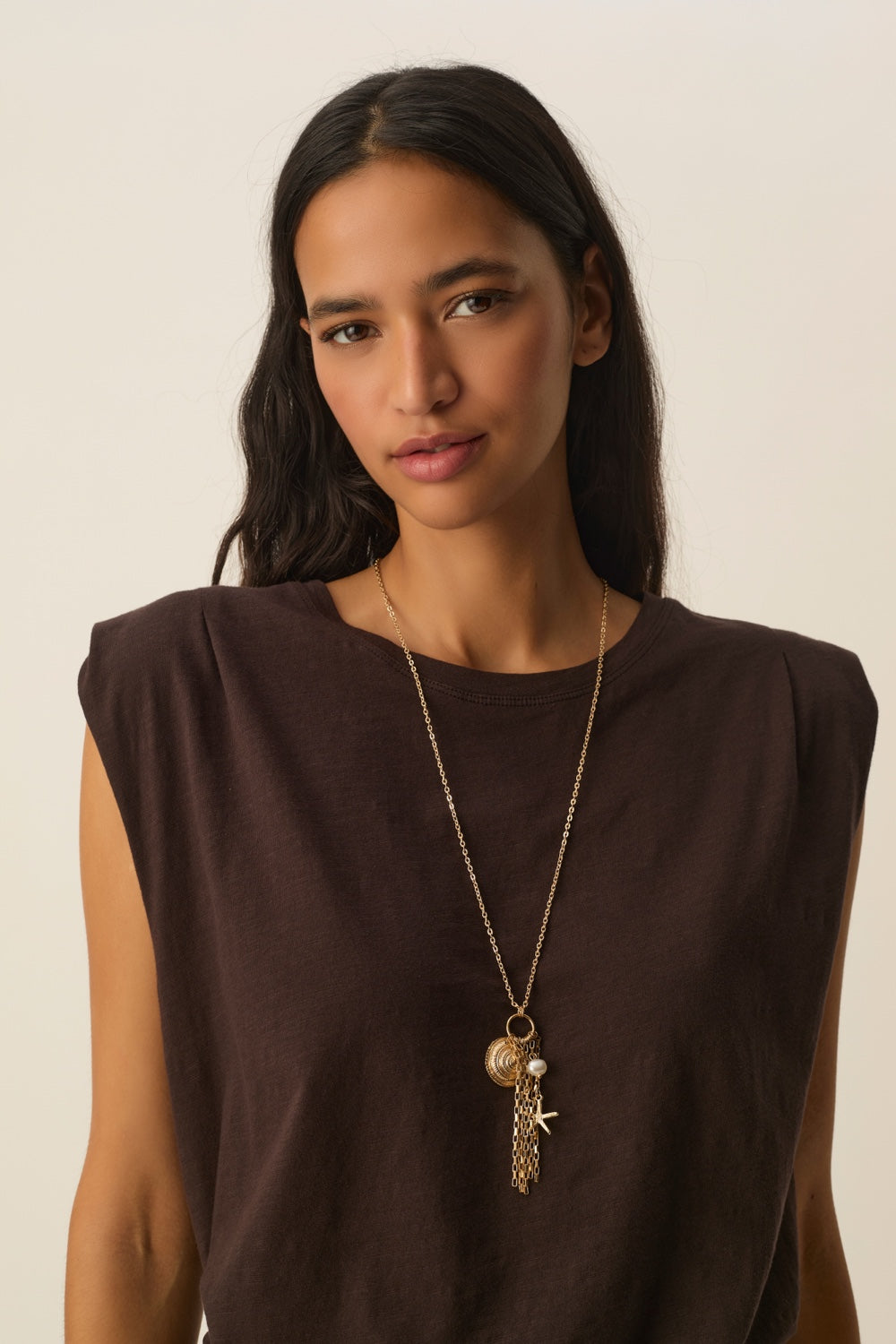 Collier Polochini Rose Dore