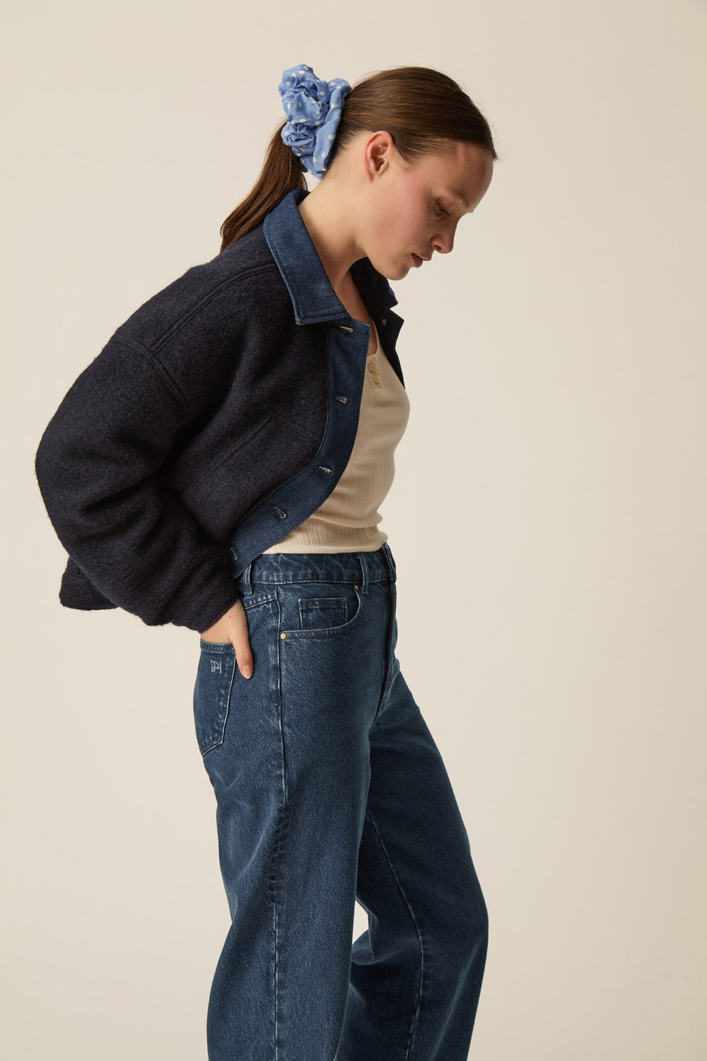 Veste Lova Laine Marine