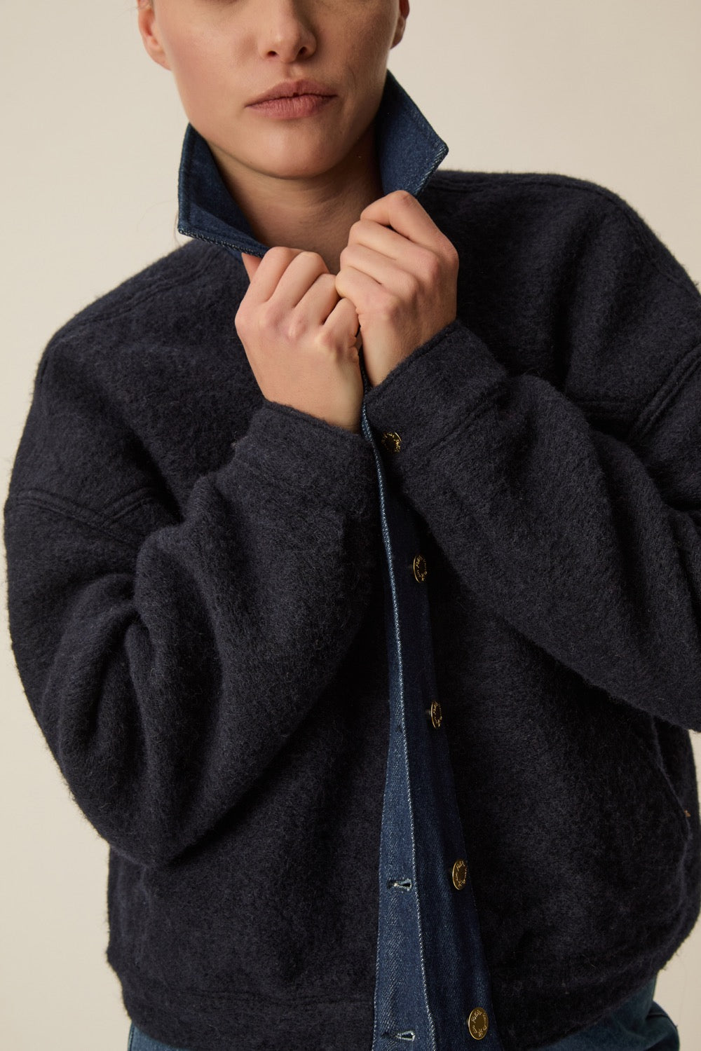 Veste Lova Laine Marine