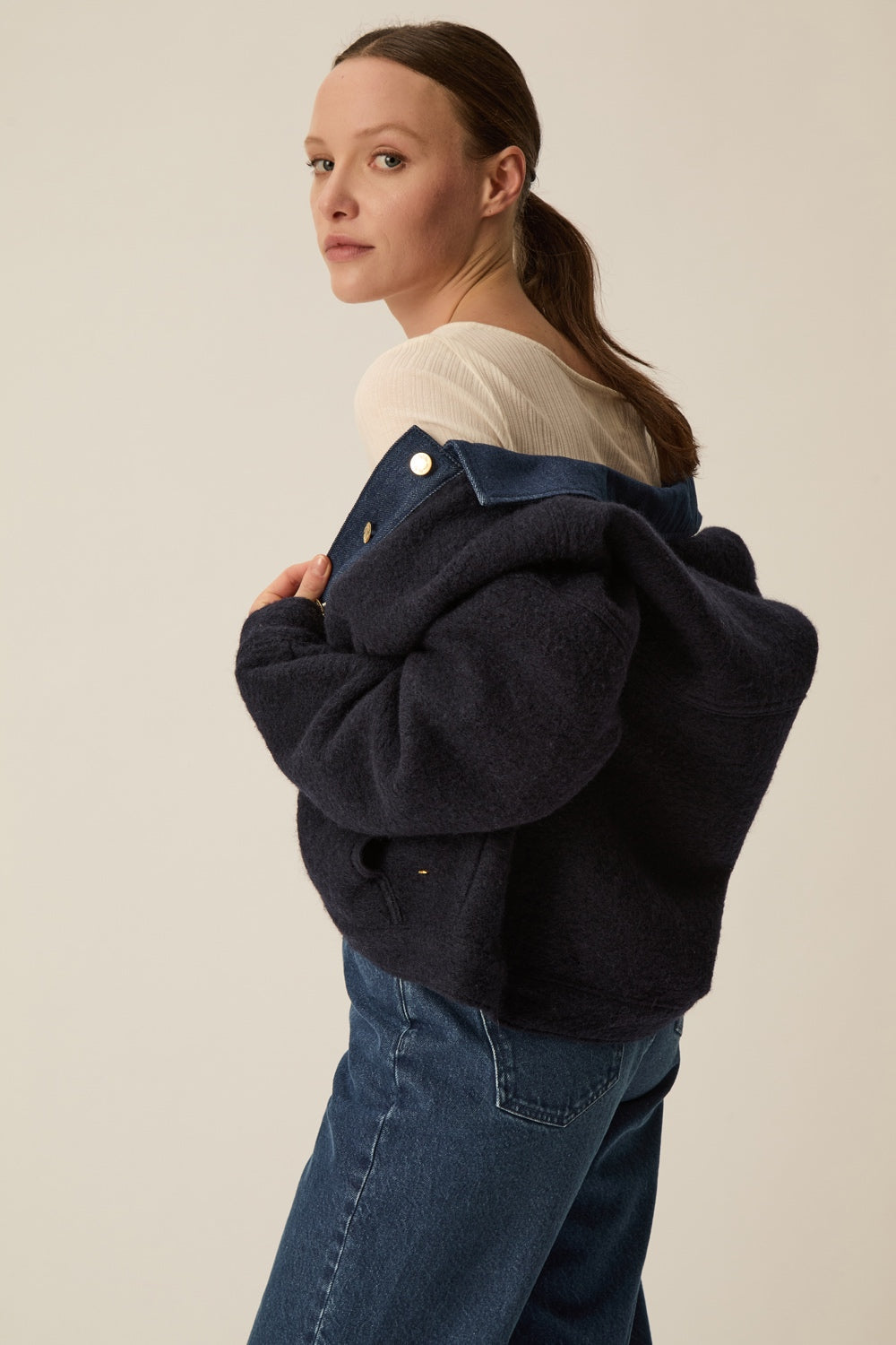 Veste Lova Laine Marine