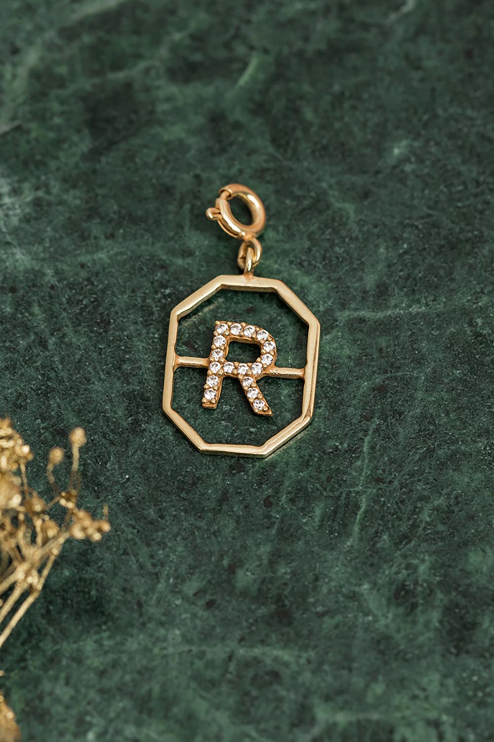 Pendentif R  Or