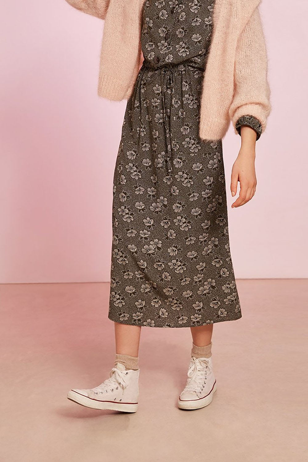 Cardigan chimone poudre