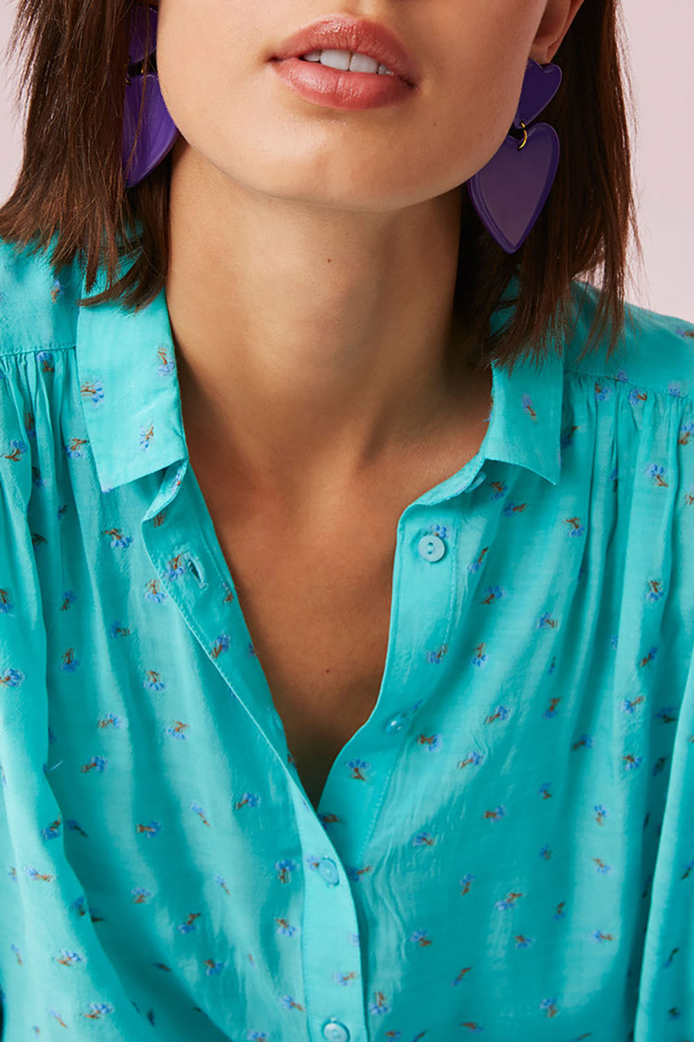 chemise tonia turquoise