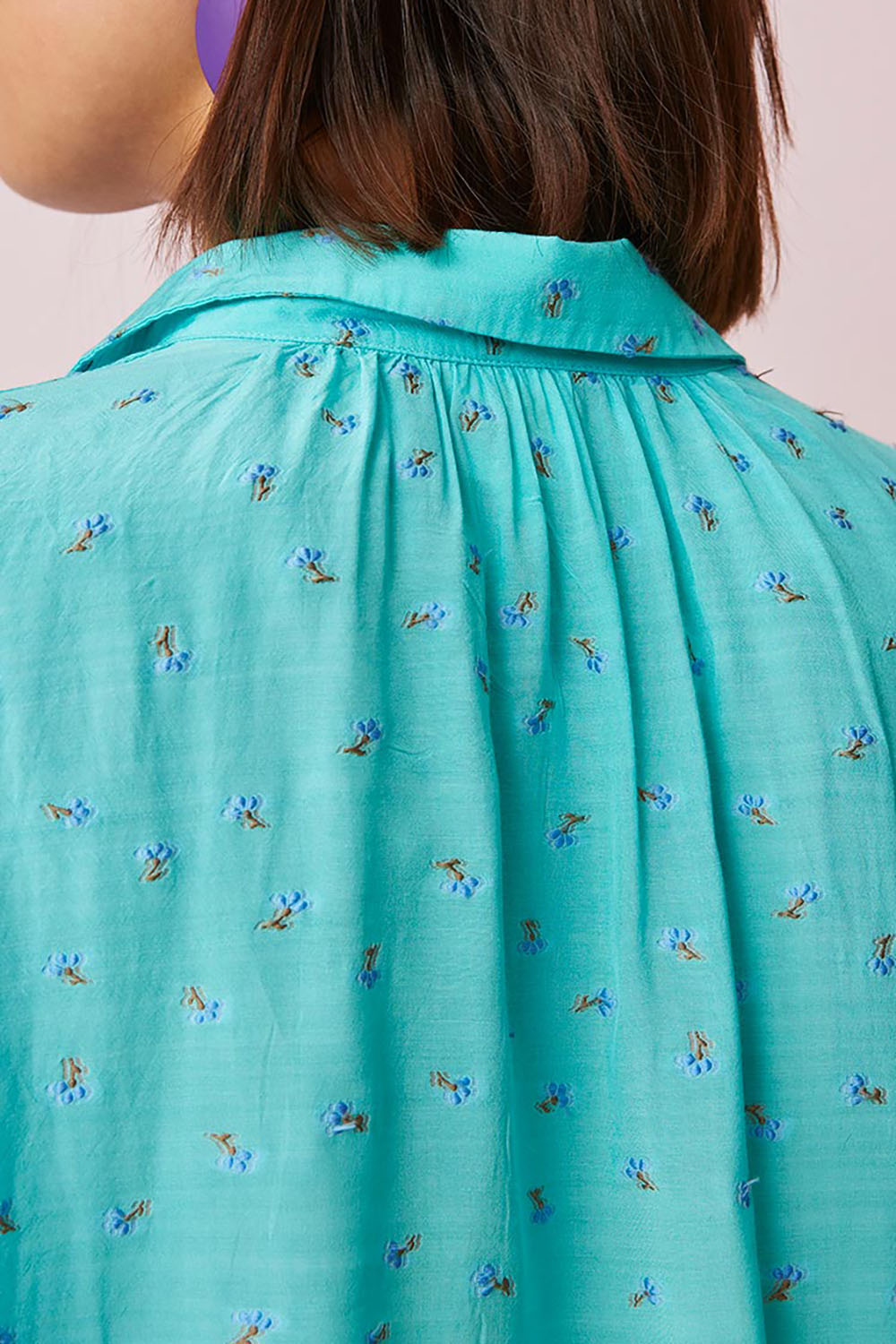 chemise tonia turquoise