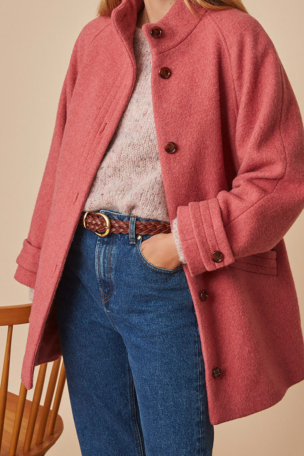 manteau nate blush