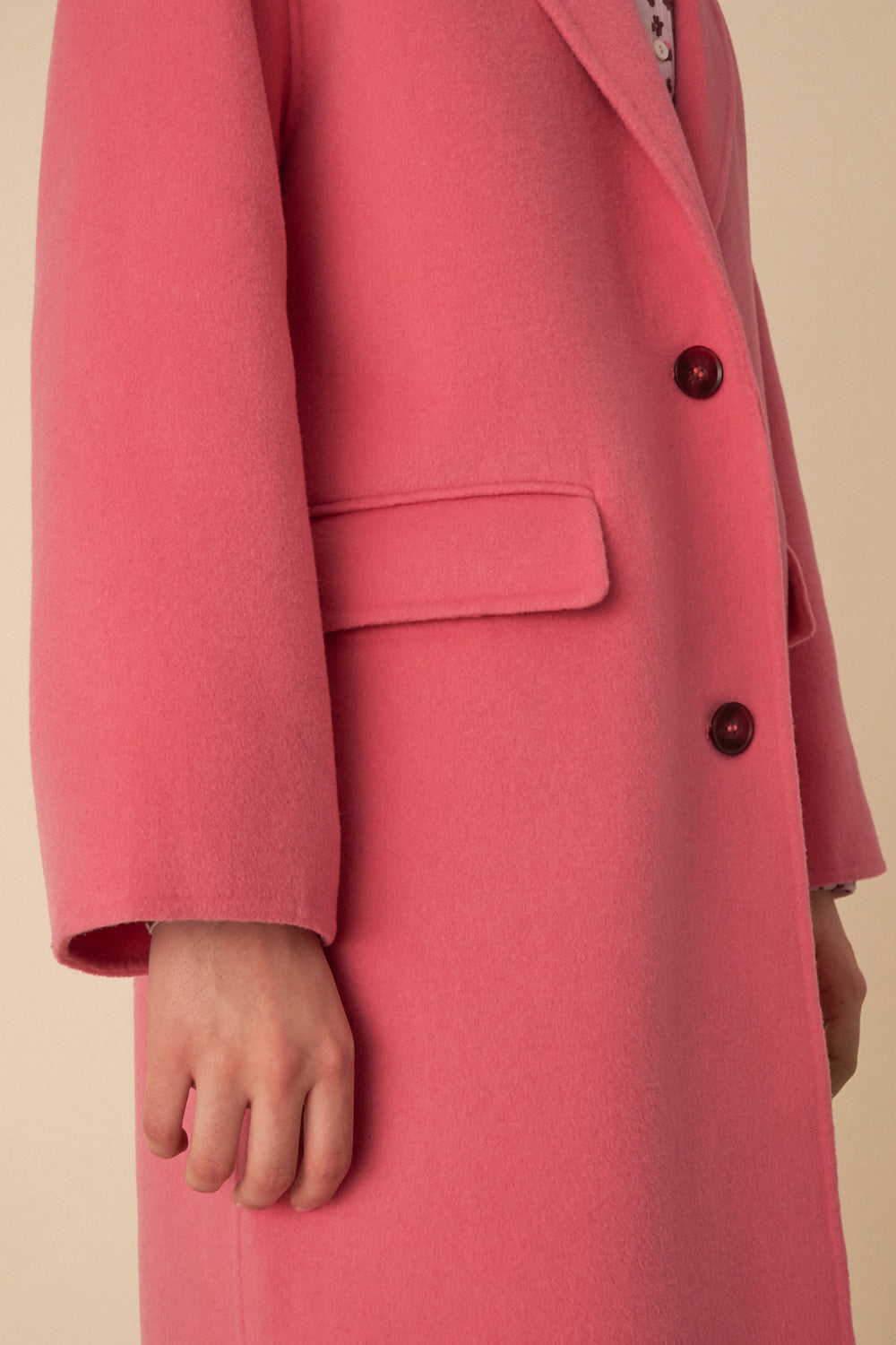 pink neron coat