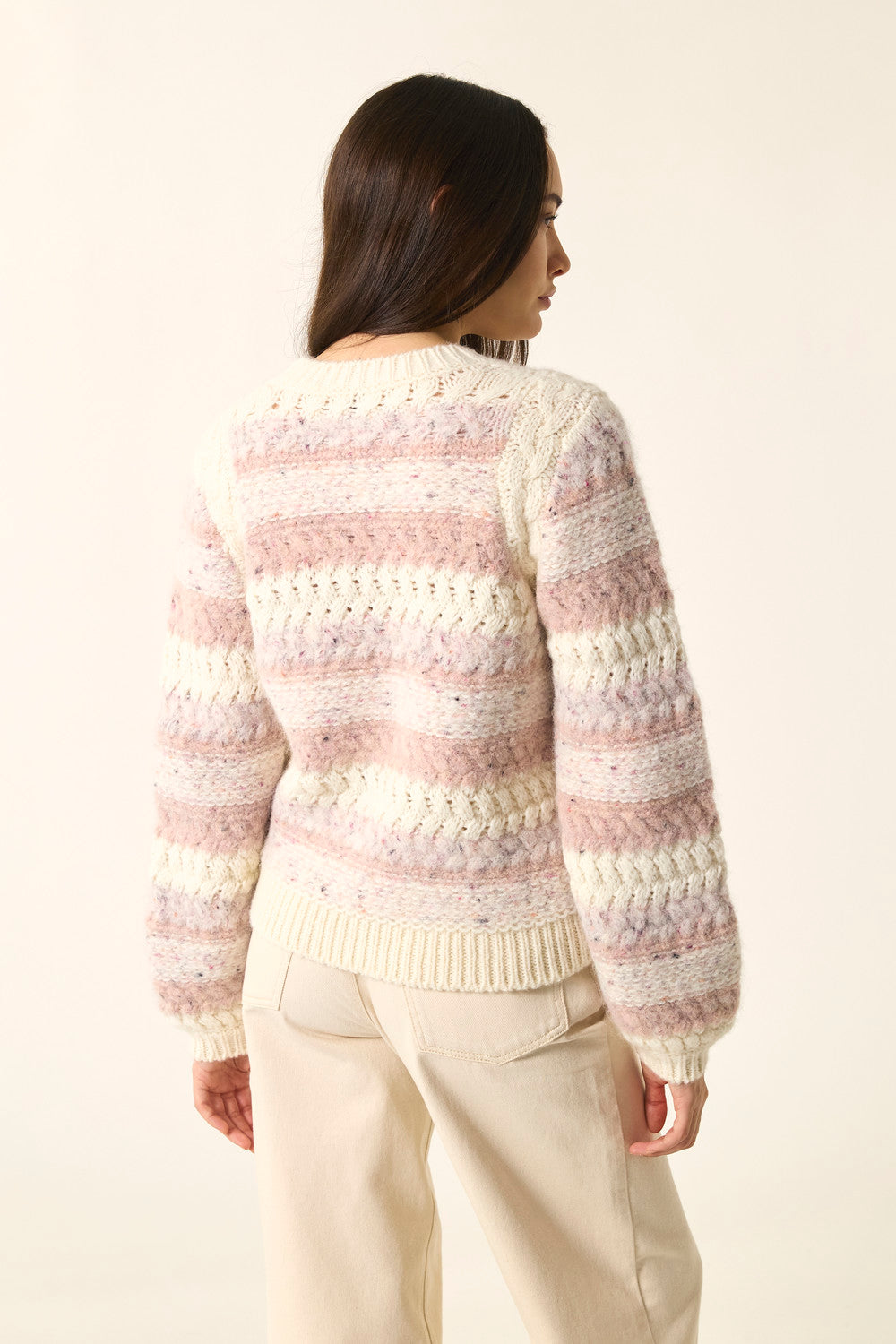 Pull Delou Creme/Poudre