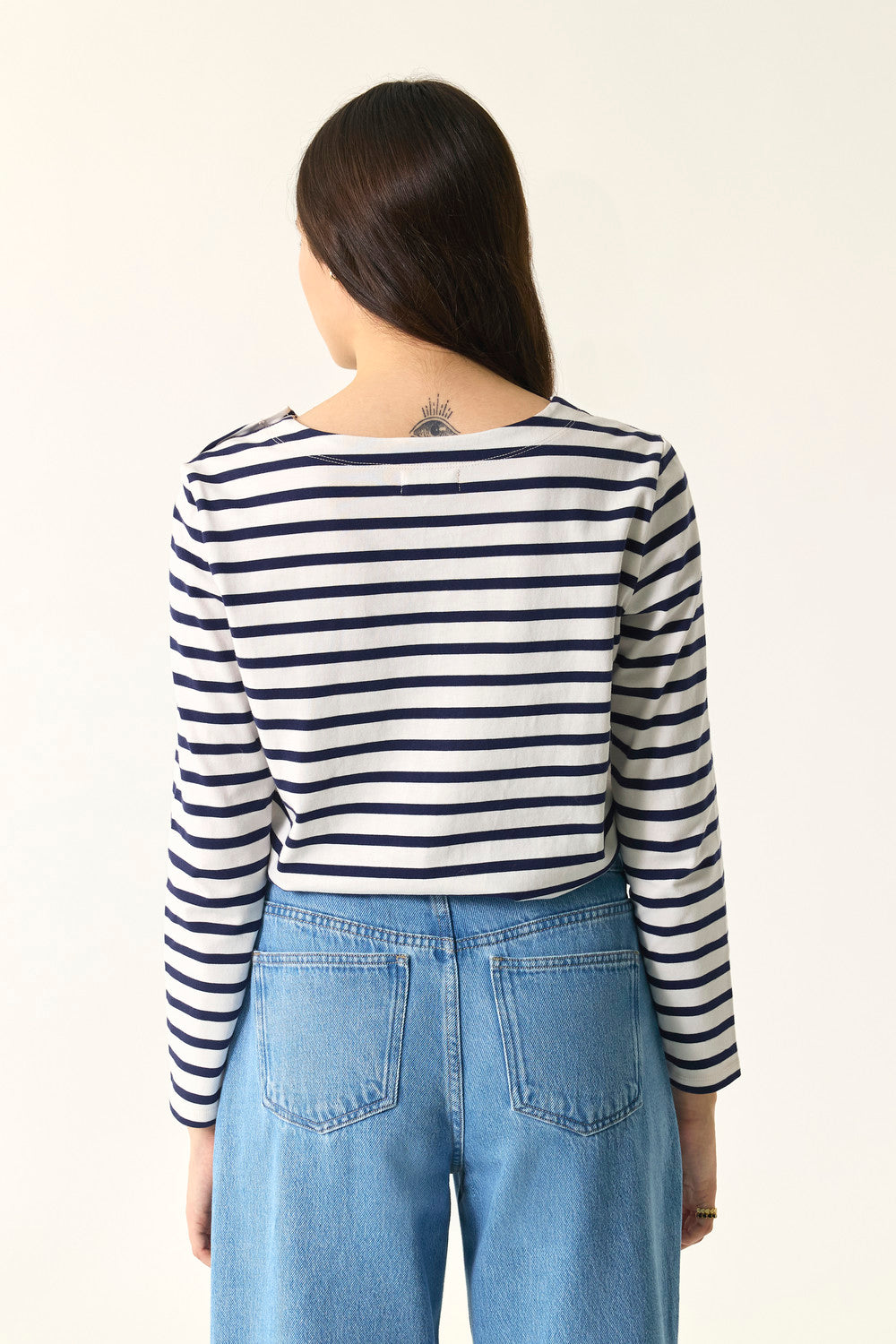 Striped jumper Filipette Ecru/Marine