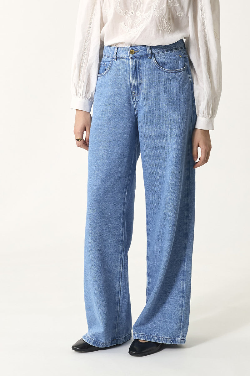 Jean Coton Bleu - Louela Bleach - Des Petits Hauts