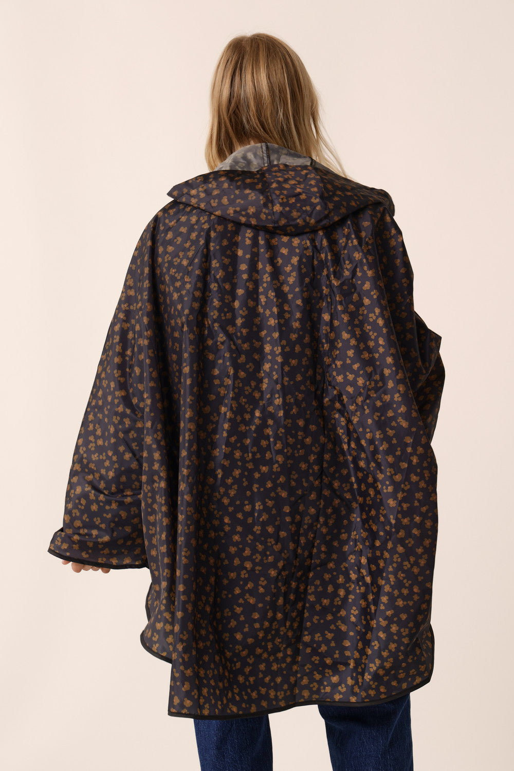 Waterproof Poncho Leo Noir