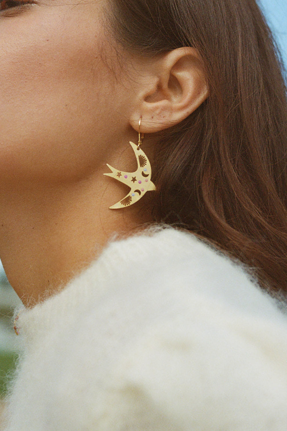 Boucles D'Oreilles Mouss Or