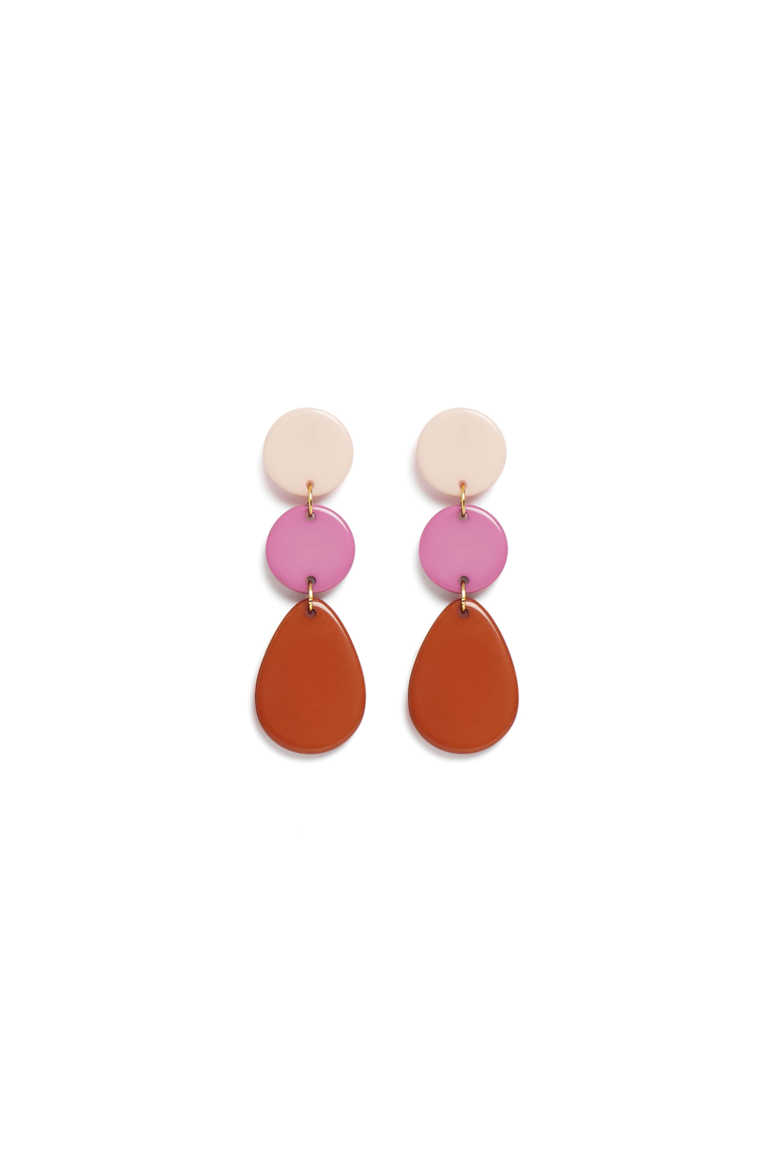 Boucles D'Oreilles Meo Blossom/Poudre/Ecureuil