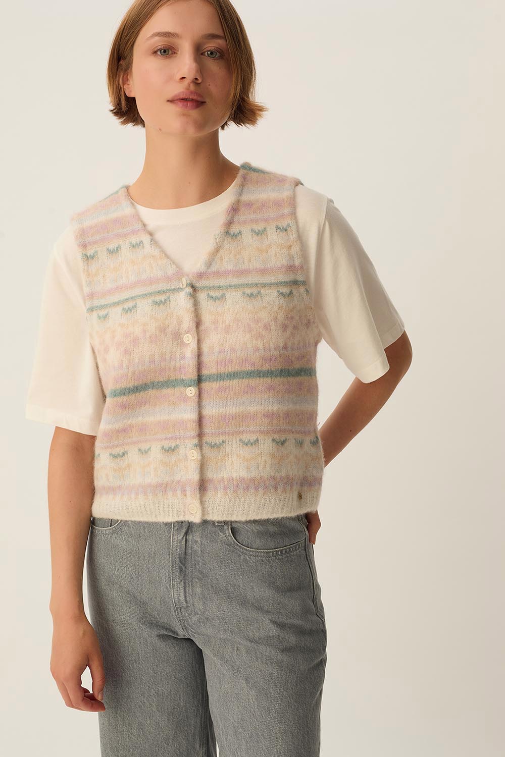 Gilet Auguste Fairisle