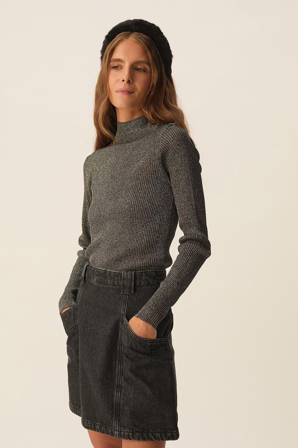 Pull Agaton Lurex Silver