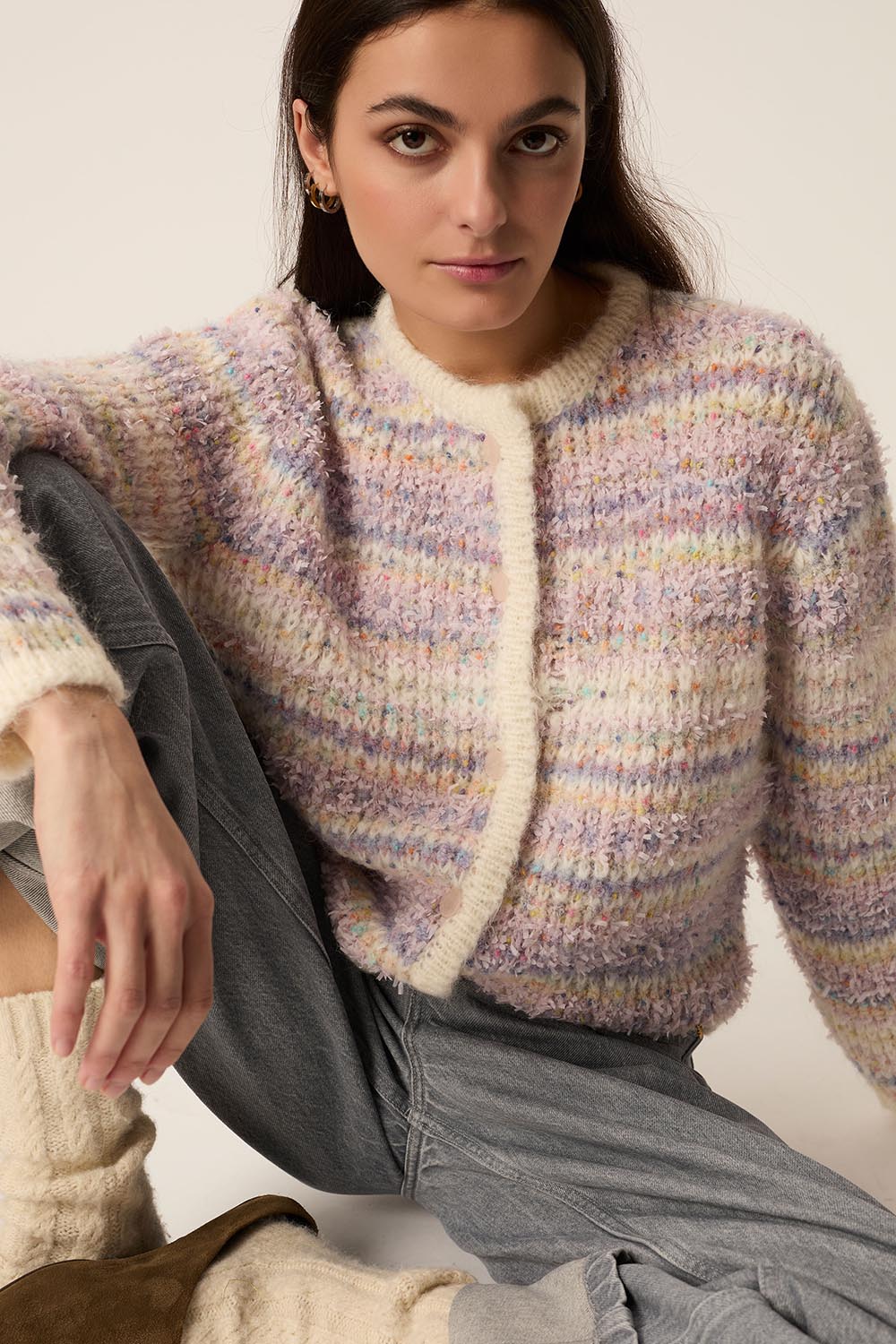 Gilet Appy Multico Poudre