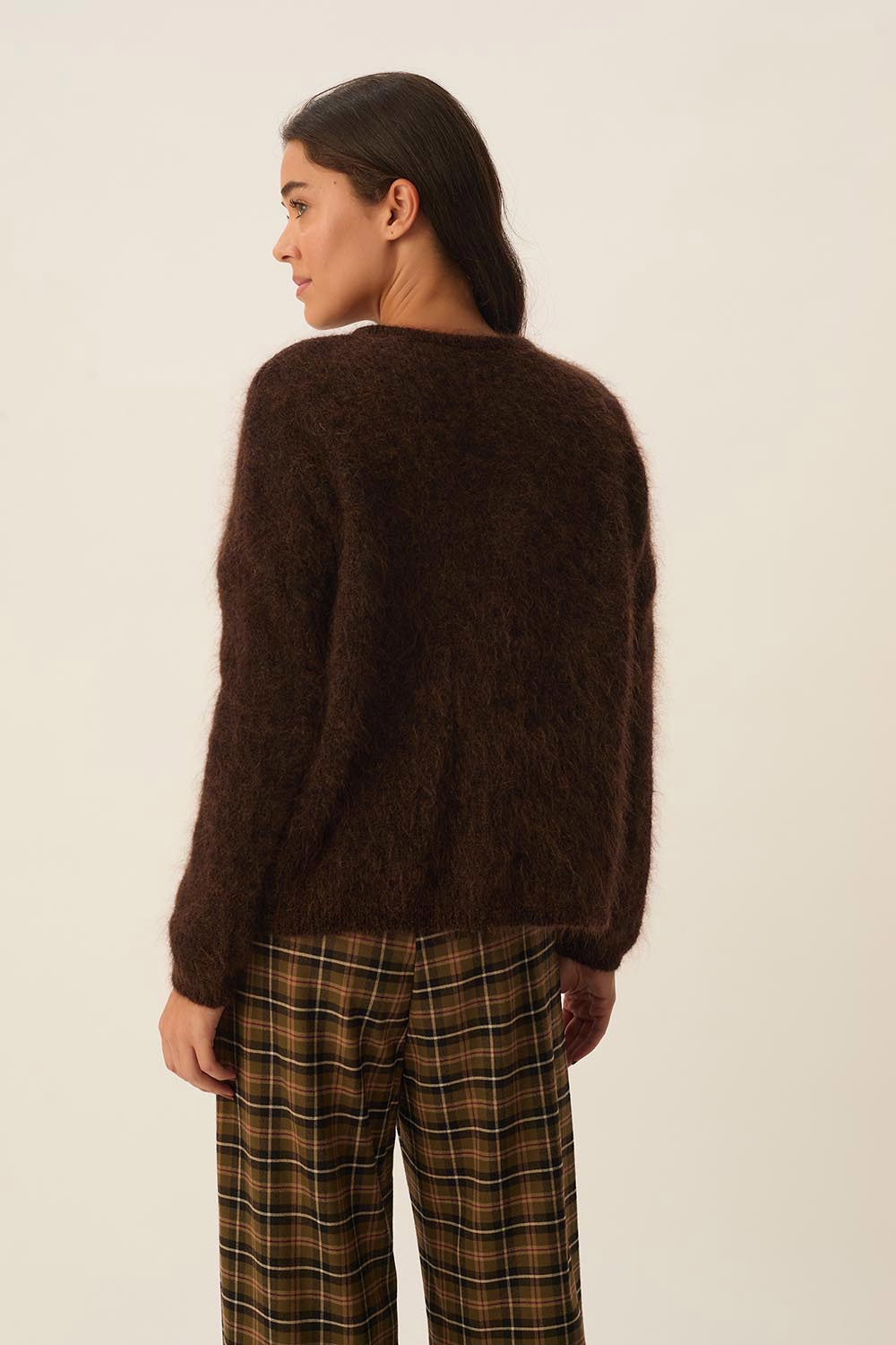 Pulls et cardigans marrons en laine taille M pour femme Pulls et cardigans marrons en laine taille M pour femme