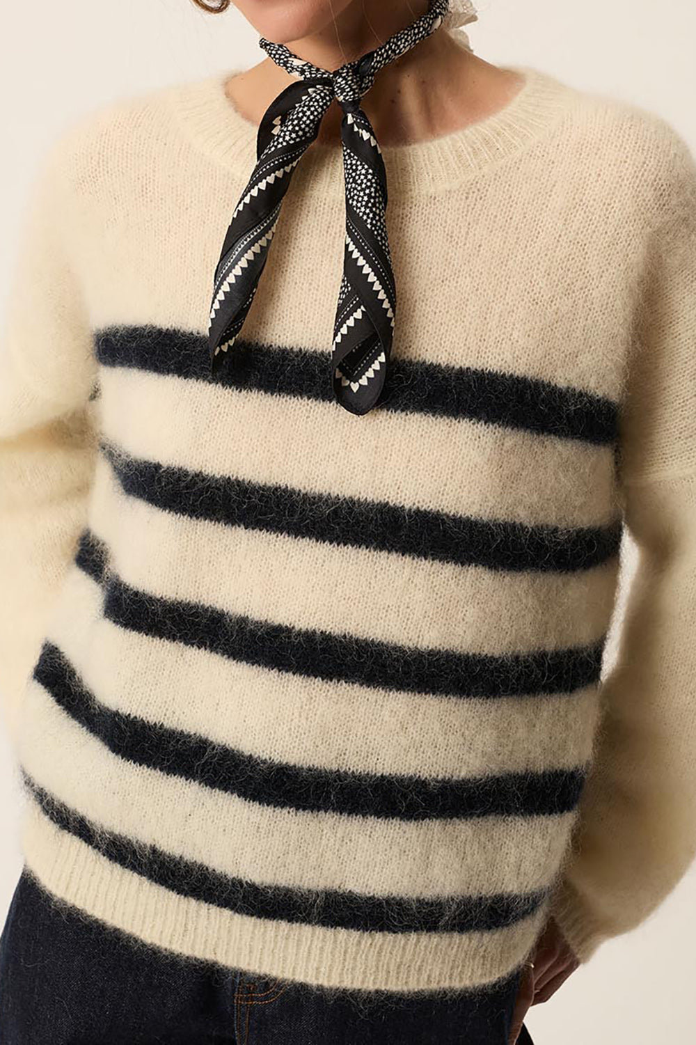 25th anniversary jumper Aleo Creme/Marine