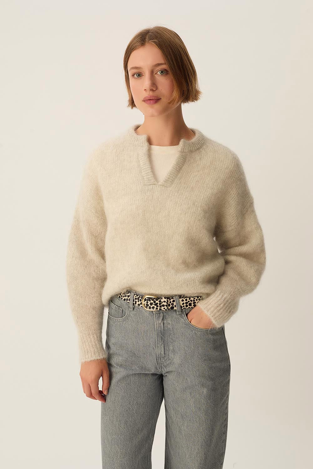 Pull Alabama Gris Chine